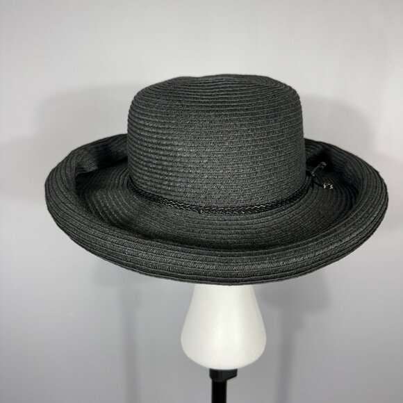 Nine West Casual black rolled brim hat. - Picture 3 of 4